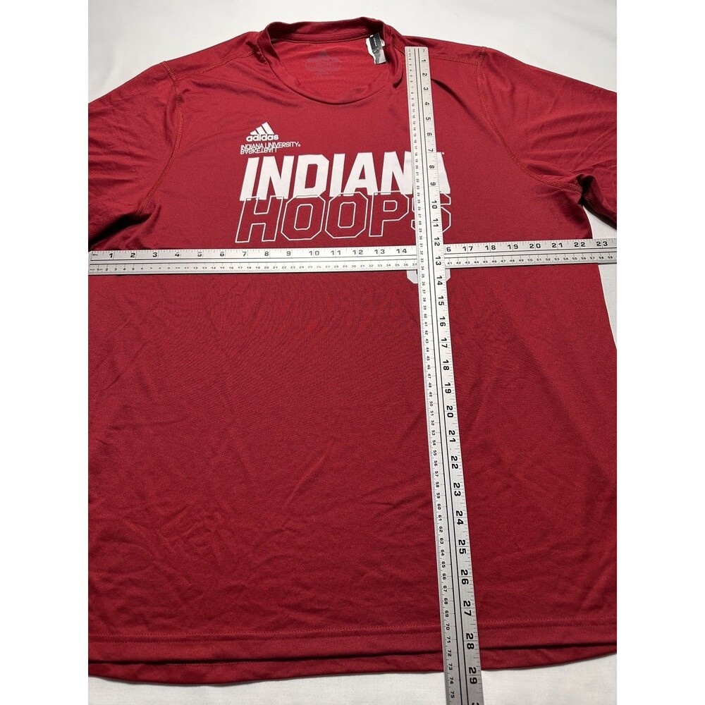 Indiana Hoosiers Hoops Adidas Shirt Mens XL Red Basketball Aeroready IU NCAA - Picture 6 of 8